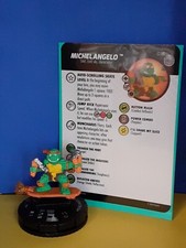 Heroclix TMNT Teenage Mutant Ninja Turtles Unplugged Chase Michelangelo 036