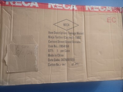 NECA TMNT - Teenage Mutant Ninja Turtles Cartoon Street Scene Diorama SEALED