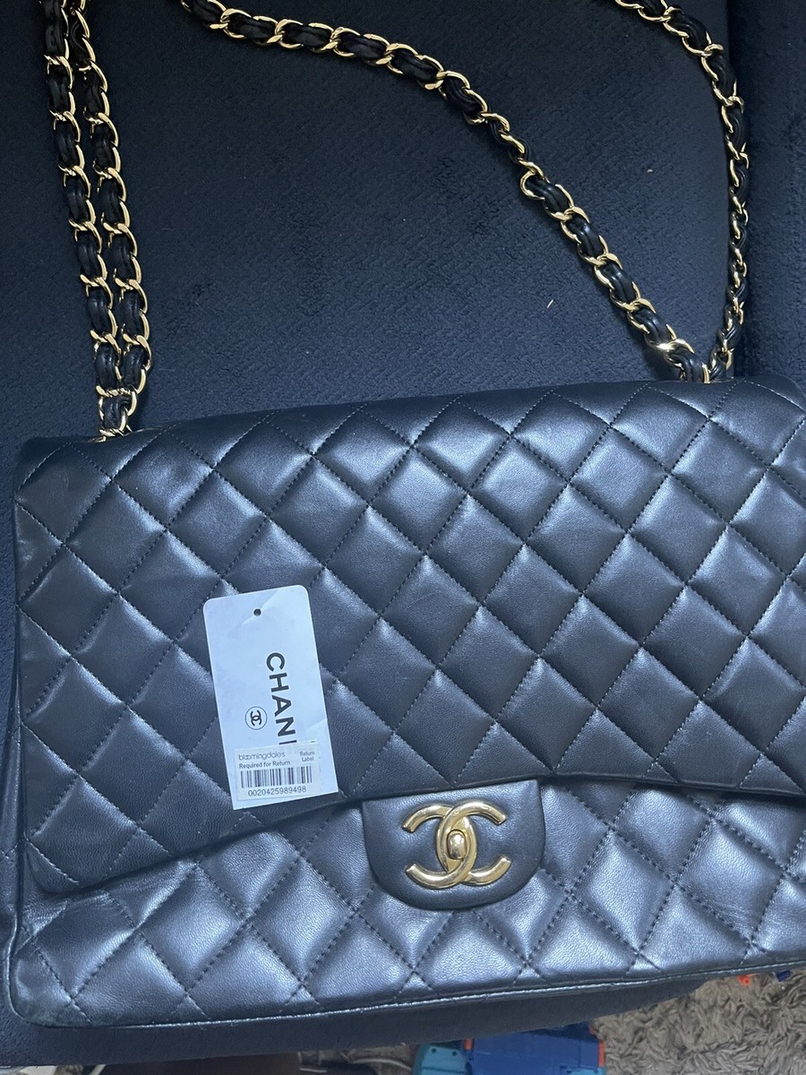Authentic Chanel Classic Double Flap Bag Medium Lambskin