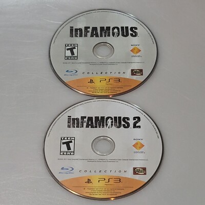 Infamous 1 & 2 Collection for Sony Playstation 3 PS3....(MM34)