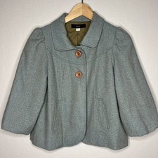 Lux Jacket Women’s Small Vintage Cropped Retro Balloon Sleeve Coat Grandma Core
