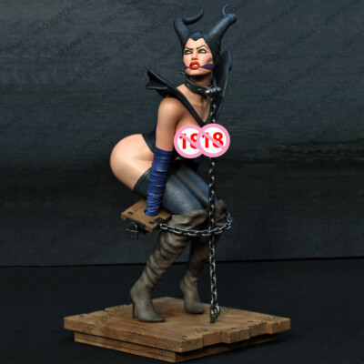1/24 Resin Figure Sexy Maleficent Witch Tie Girl Model kit Unpainted Unassembled
