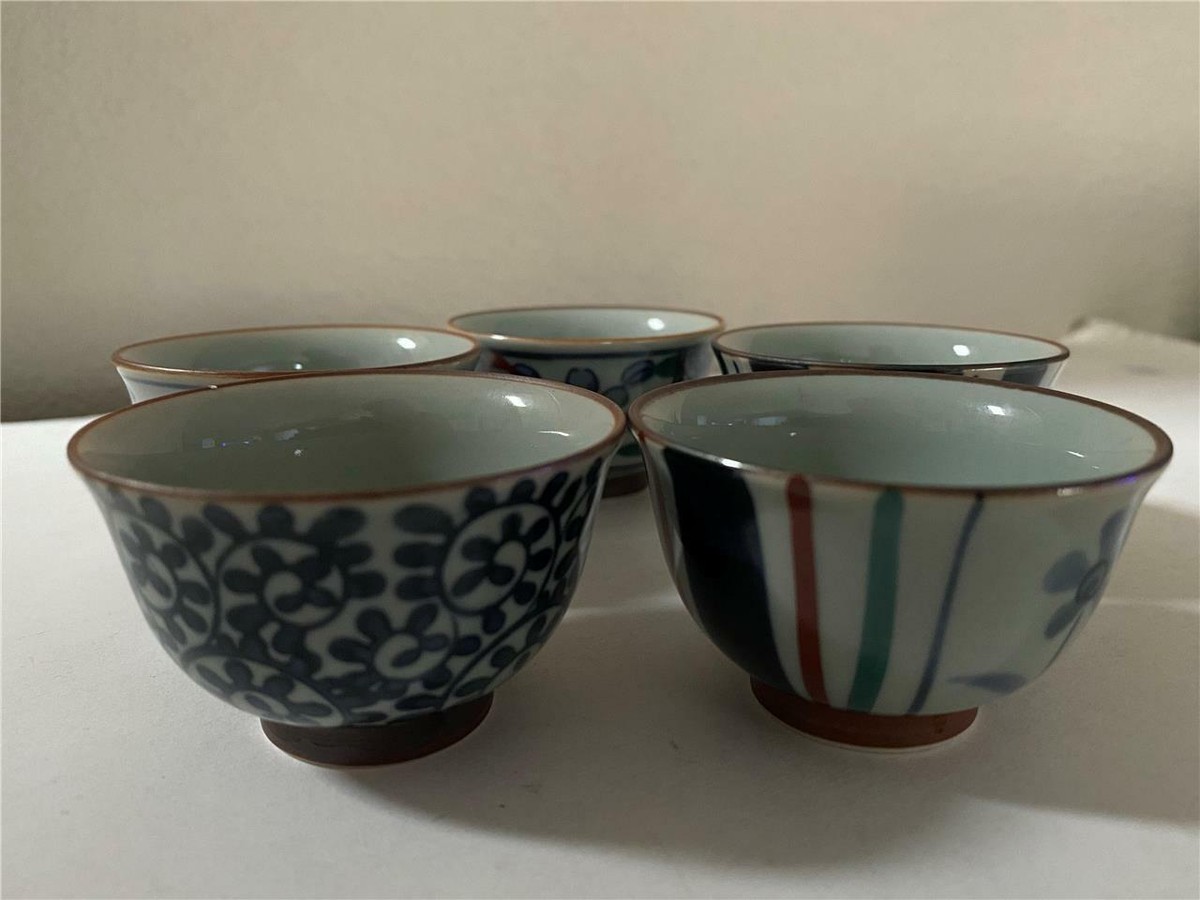 杯 5個セット Set Of 5 Porcelain Sake Cups Made In JAPAN | eBay