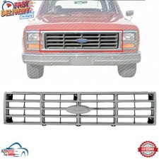 New Front Grille Grill Chrome Plastic For 1980-1986 Ford Bronco F-150 Fo1200118
