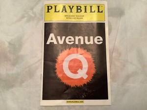 AVENUE Q, BROADWAY THEATER, LAS VEGAS  2006 PLAYBILL,