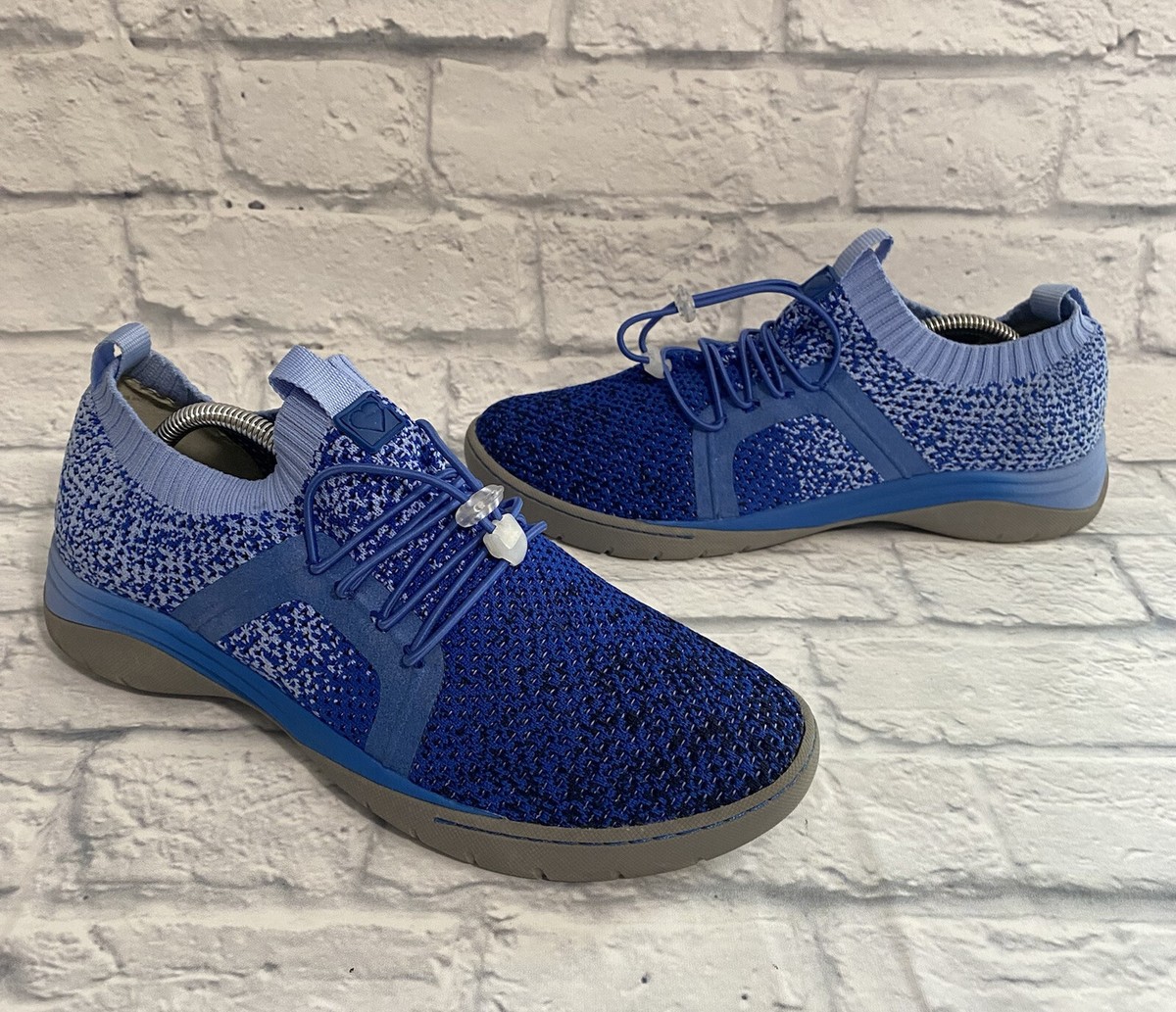 Women's Align Orthotic Nurse Mates Torri Knit Shoes Blue Ombré Size 11