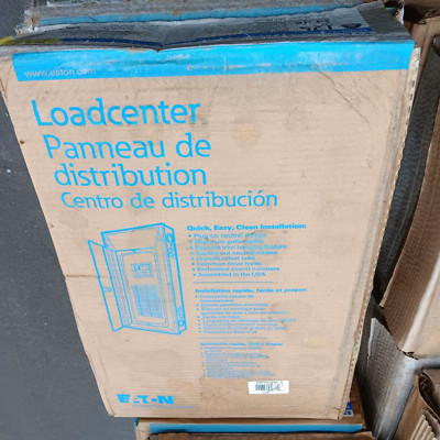 NEW EATON BRP24L125G 125 AMP MAIN LUG LOAD CENTER 24 CIRCUIT 120/240V