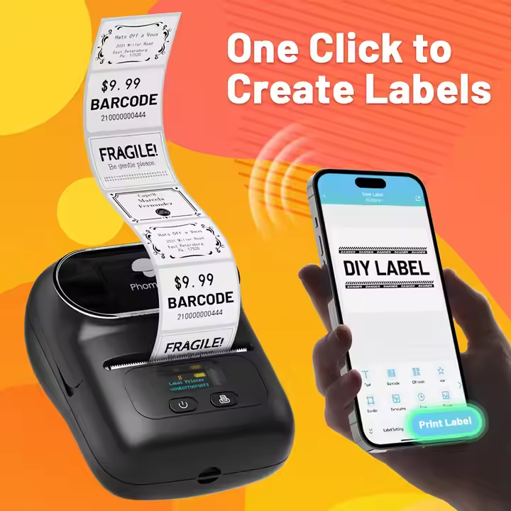 Phomemo M110 Barcode Label Printer for Address Tags and Lot Labeling