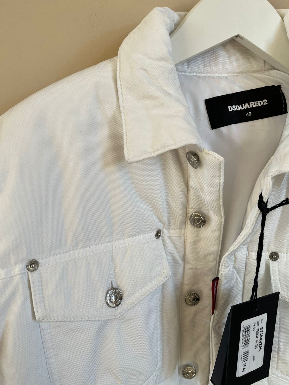 Dsquared2 , Padded Outerwear in White , BNWD 46 image 7