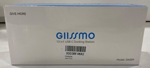 GIISSMO 13-in-1 Laptop Docking Station, USB C Docking Station Dual Monitor DK009