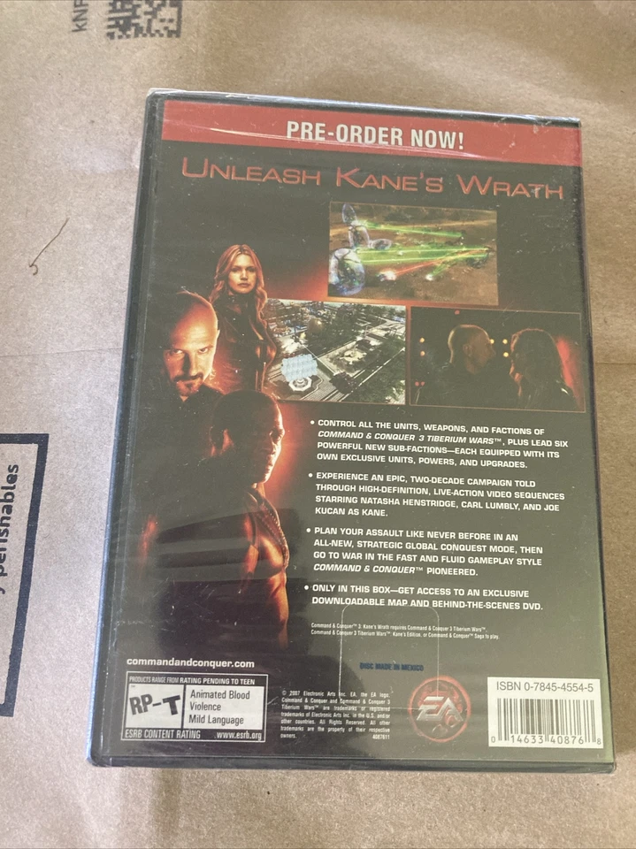 Command & Conquer 3: Kane's Wrath PC PRE-ORDER Pre-sell Bonus Gamestop Disc NEW - Image 2 of 2