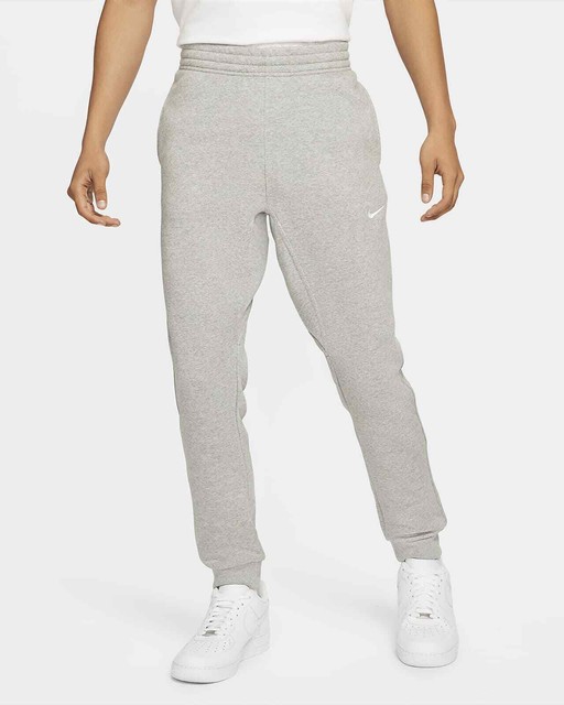Nike Fleece Tapered Cuffed Pants Joggers Sweats 826431-063 Gray Men's SIZE S for sale online