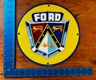 Vintage Ford Porcelain Car Truck Dealer Garage Sign