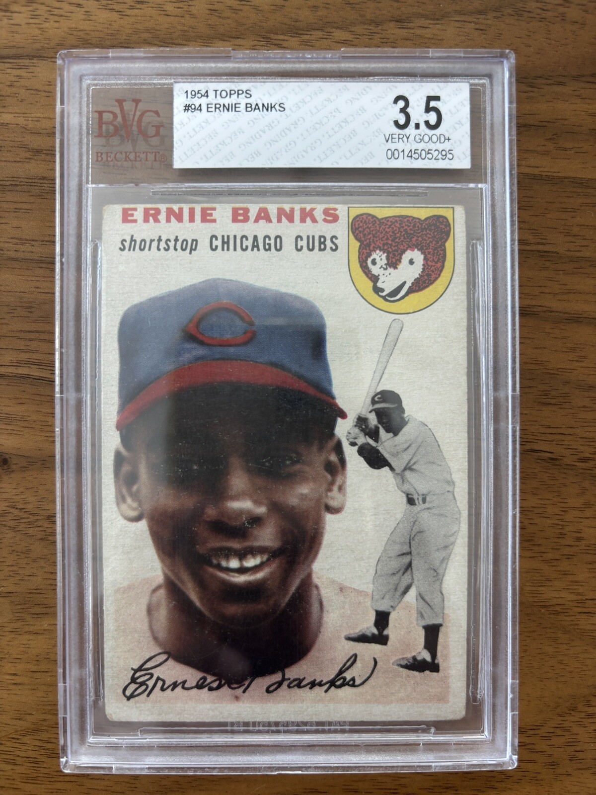 1954 Topps #94 Ernie Banks Rookie RC BGS BVG 3.5