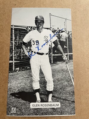 Glen Rosenbaum Signed Chicago White Sox JD McCarthy Postcard