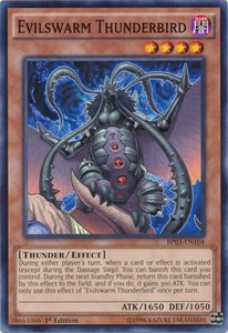 Evilswarm Thunderbird - BP03-EN104 - Common - 1st Edition x3 - Near Mint