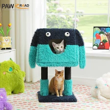 PAWZ Road Cat Tree Tower Scratching Post Monster Shape Cat Condo House Furniture