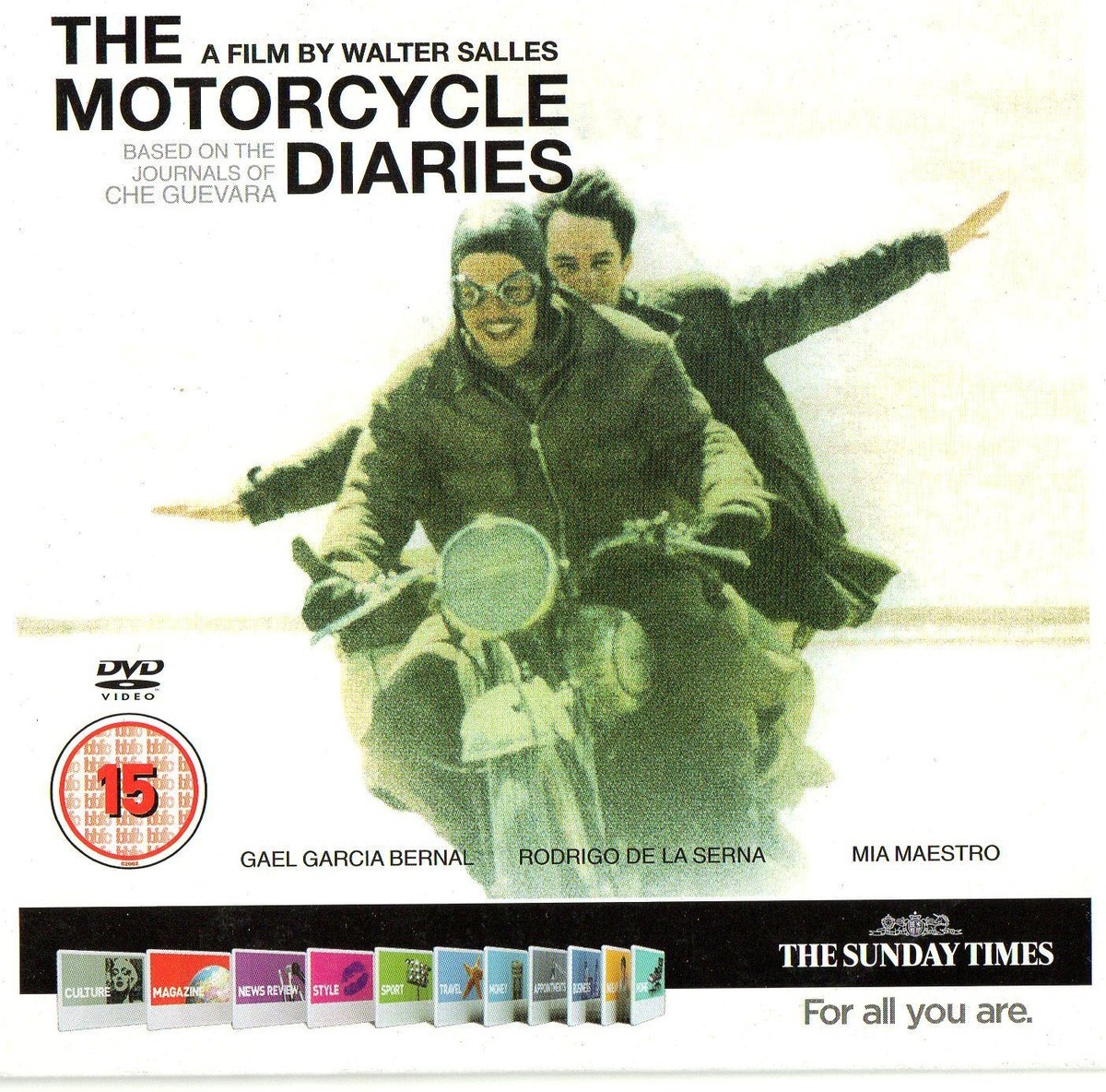 THE MOTORCYCLE DIARIES Spanish Language Film with English