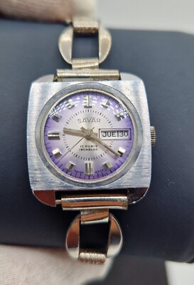 Watch SAVAR 3160 Switzerland 17 RUBIS INCABLOC, mechanical. Works perfectly.