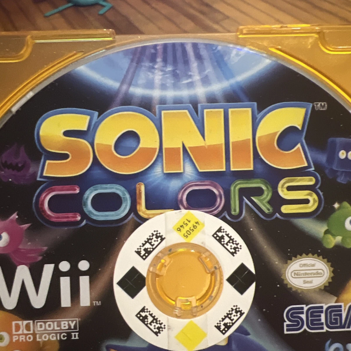 Sonic Colors Nintendo Wii 2010 Vidoe Game DISC ONLY sega Dr