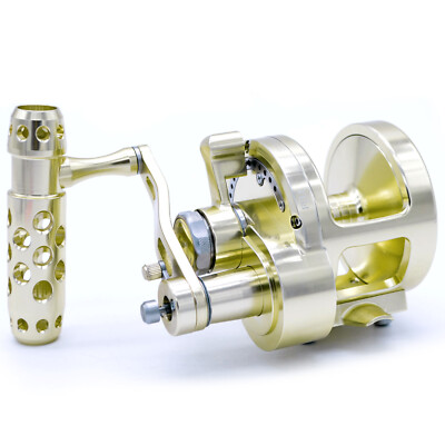 CAMEKOON Saltweter 2 Speed Lever Drag Offshore Multiplier Trolling Fishing Reels