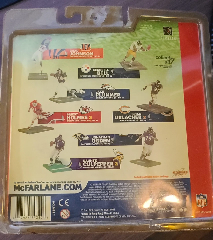 Figura de acción Priest Holmes 2004 McFarlane Serie 9 Kansas City Chiefs Foto 2 de 3