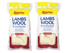 Premier Lambs Wool Relieves Discomfort from Corns  between toes 3/8 oz 2 Pack