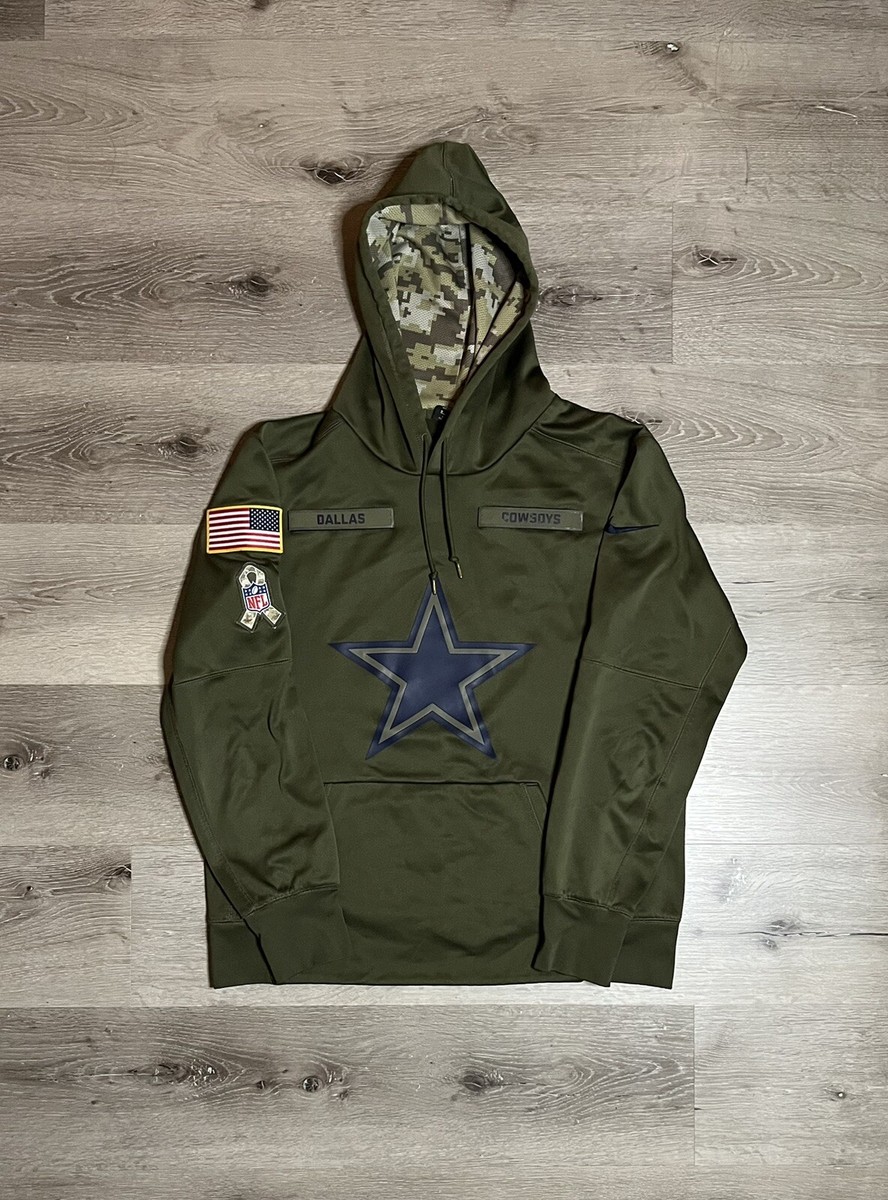 Nike Dallas Cowboys Authentic 2018 NFL Salute to Service Hoodie Sz - Main Image