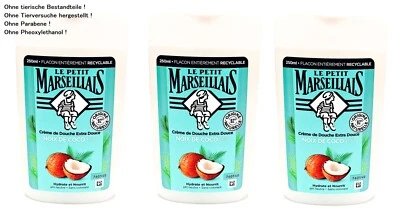 Duschgel Kokos Le Petit Marseillais Kokosnuss Duschcreme 3x 250ml aus Frankreich - Bild 1 von 3