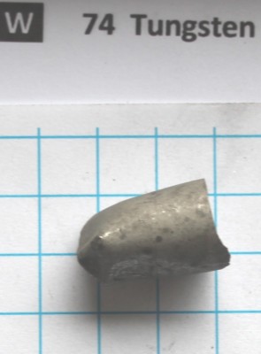 Wolfram Metall 98,8% 45 gramm Tungsten Metal Element 74