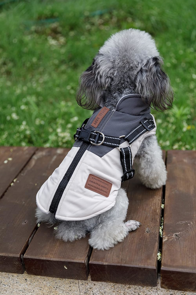 Lairle Dog Coat Winter Dog Jacket Dog Harness Coat Puppy Coat Jacket