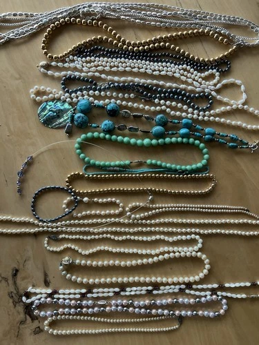 Lot of  Vintage Costume Jewelry Beaded Necklaces