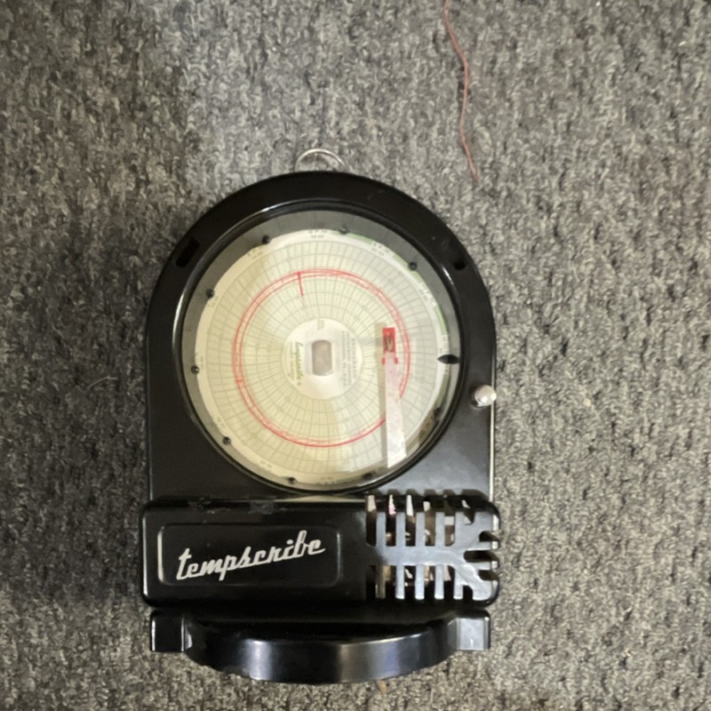 Bacharach Tempscribe Circular Chart Recorder 1-Channel, MPN Tempscribe