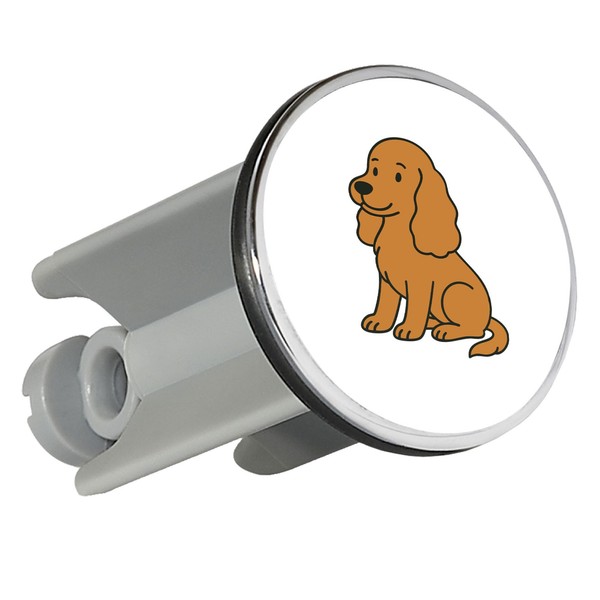 WaschbeckenstöPsel Cocker Spaniel Comic Cockie Geschenkidee Cocker Spaniel Gesch-image