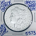 1890 CC MORGAN SILVER DOLLAR AUTHENTIC HI GRADE U.S.MINT COIN RARE KEY DATE 5573