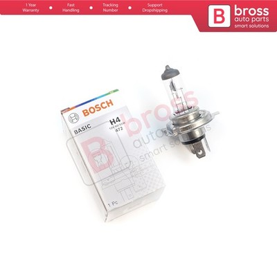 BOSCH BASIC 1 987 302 803 12V 60/55W H4 Halogen Bulb for Headlight Fog Lamp