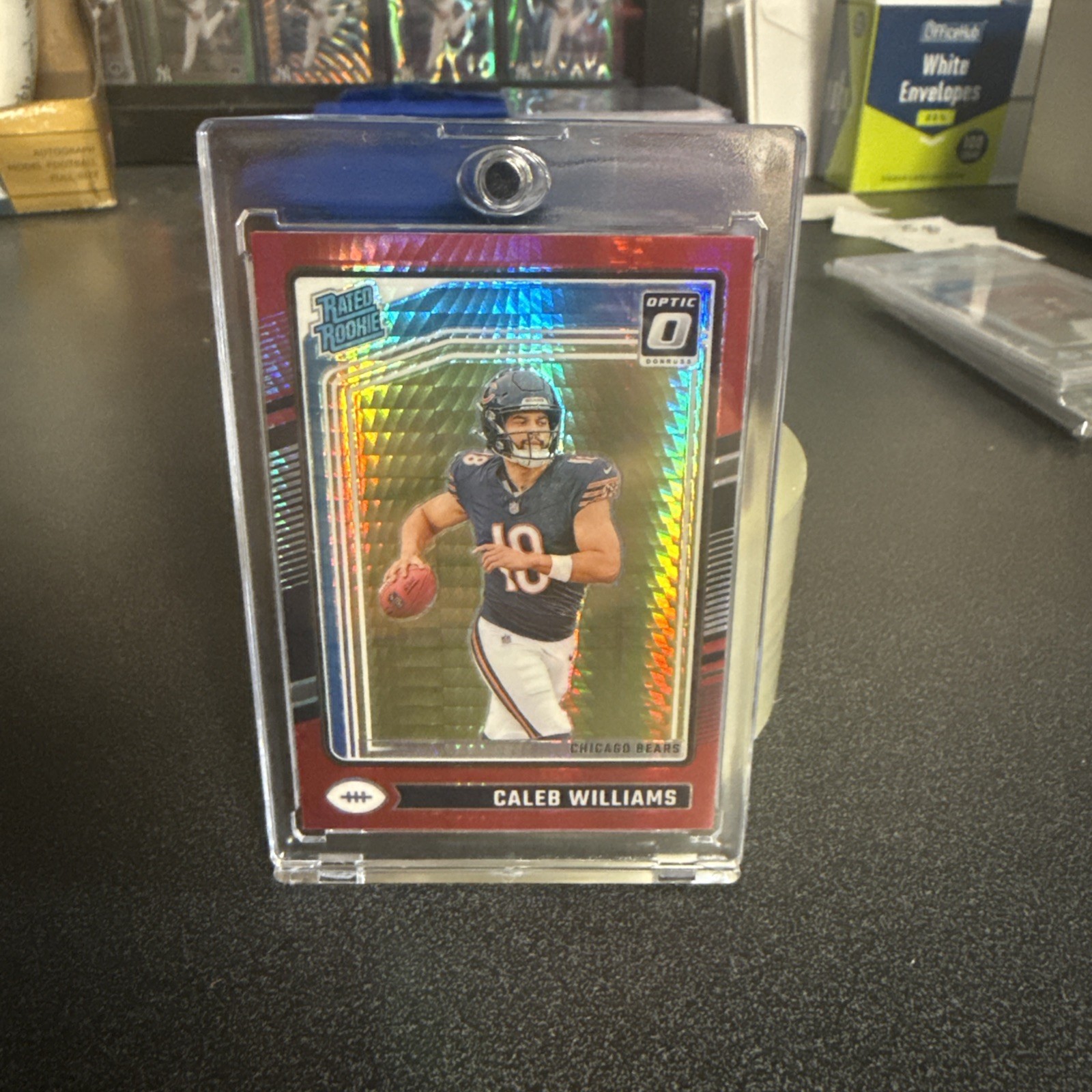 2024 Panini Donruss Optic - Rated Rookie Caleb Williams #201 Red Hyper Prizm