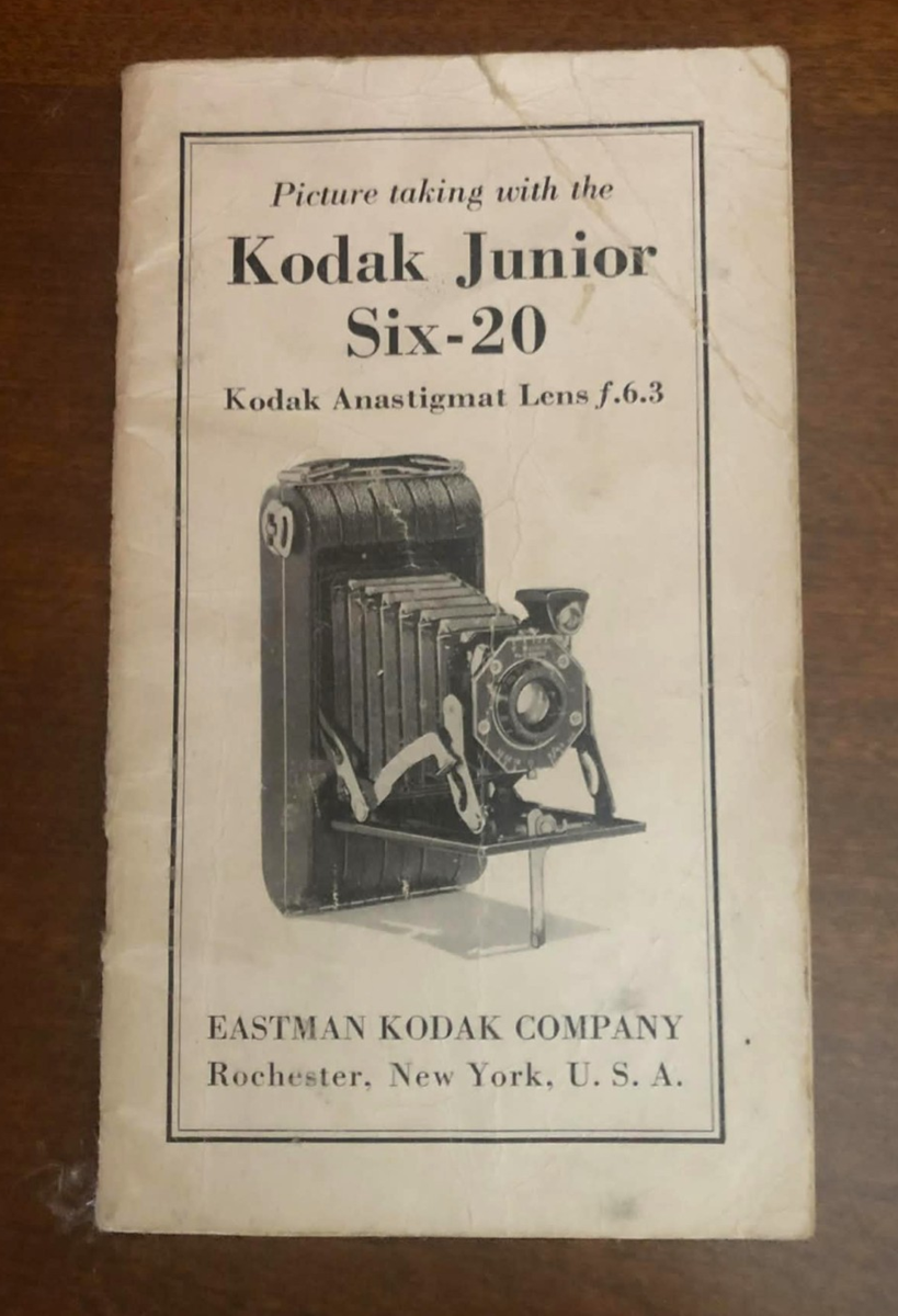 洋書 Golden Dozen Little Pocket Manuals Vintage 1930s Kodak Junior Six 20 Instruction Manual / Original