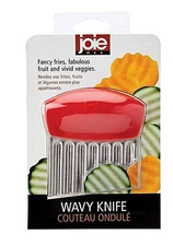 Joie Crinkle Cutter Knife, Wavy Slicer for Potatoes, Vegetables and Fruits, Grea