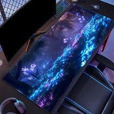 Forest Mouse Pad -Large Non-Slip Rubber Base,Stitched Edges for Gaming, Office  