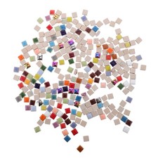 250g Square Ceramic Mosaic Tiles Pieces Chips Crafts Home Arts Tiles