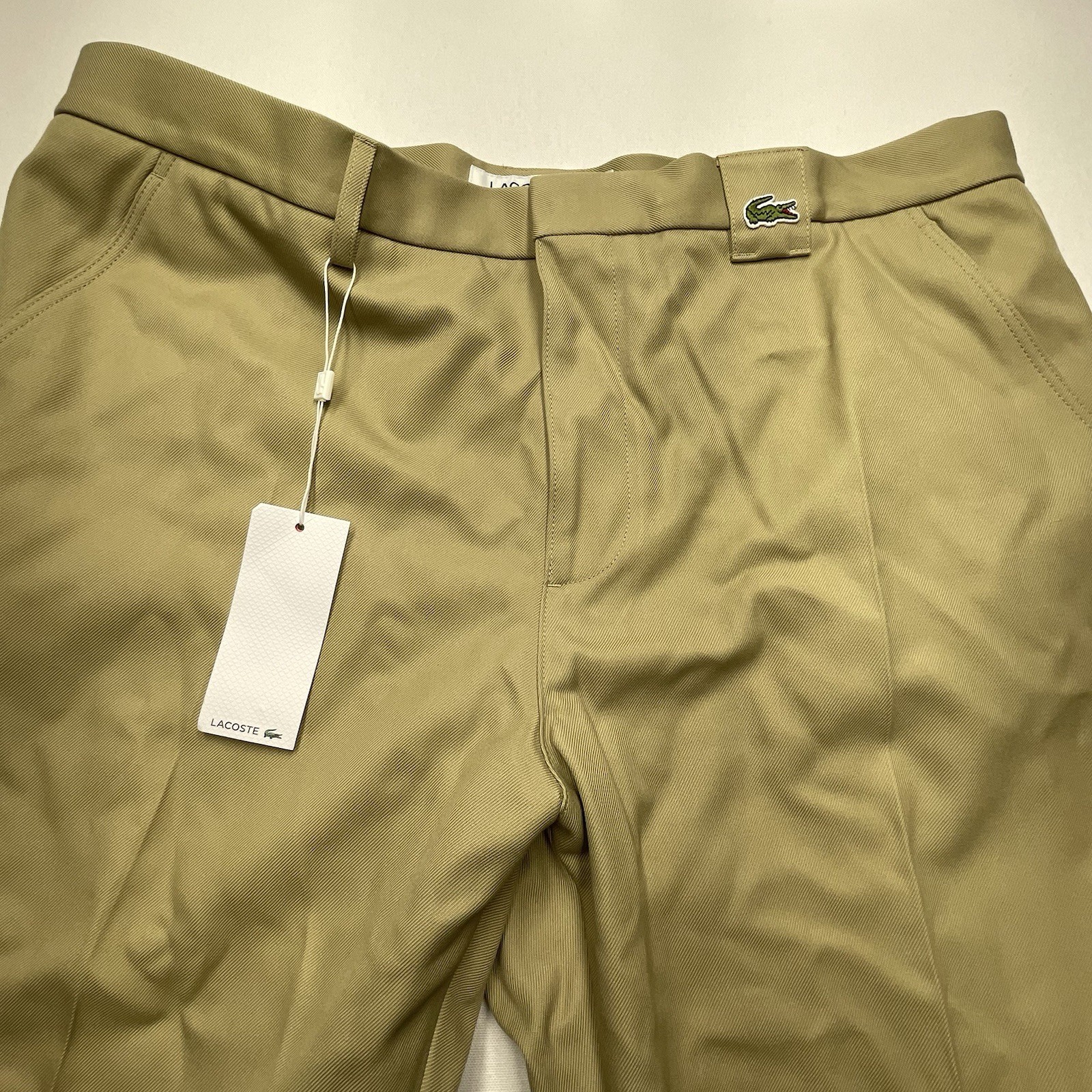 Lacoste Straight Fit Dress Pants Chinos Khaki Trousers New 42 thumbnail 5