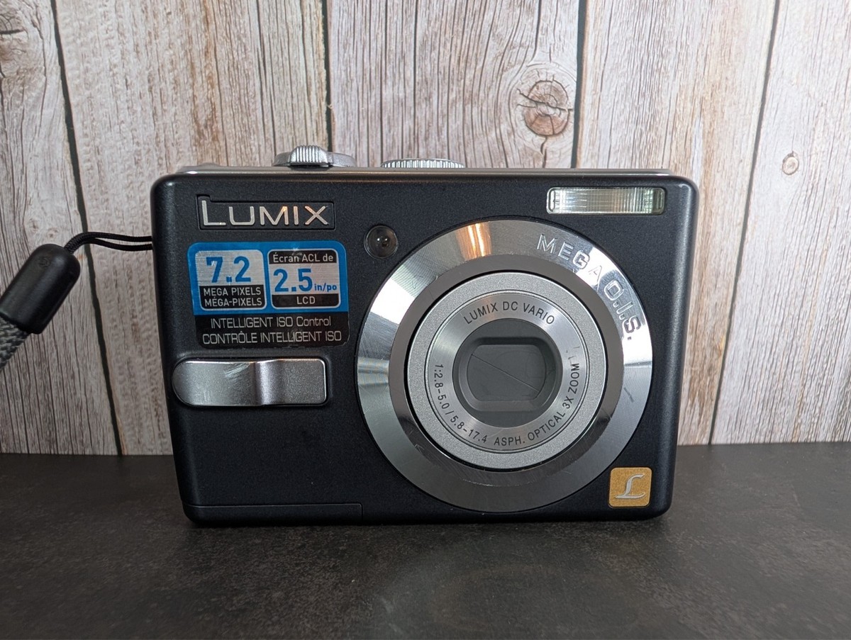 Panasonic Lumix DMC-LS75 Digital Camera 7.2MP Black w/ 1GB SD Card