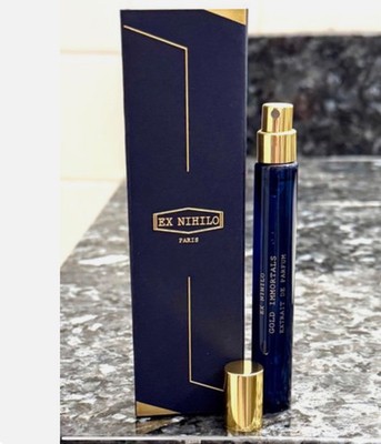 NEW EX NIHILO GOLD IMMORTALS Extrait de Parfum 7.5ML  Travel Spray NIB