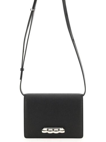 Alexander McQueen Ring Leather Crossbody Bag 708262 DYTUY 1000 151053941