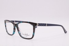 NEW NICOLE MILLER YOURFIT BATEAU C03 BLUE BLACK AUTHENTIC EYEGLASSES 55-15