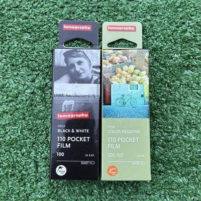 Lomography New Lot of 2 110 Pocket Film Tiger Color Negative & Orca Black White