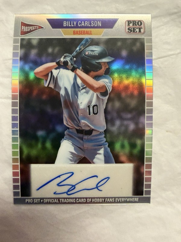💥2026 Leaf Pro Set Metal BILLY CARLSON Silver RC Auto #d /20 SSP White Sox