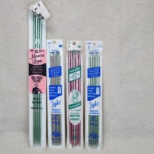 Assorted Lot Vintage Knitting Needles Susan Bates Marcia Lynn Zephr Aluminum