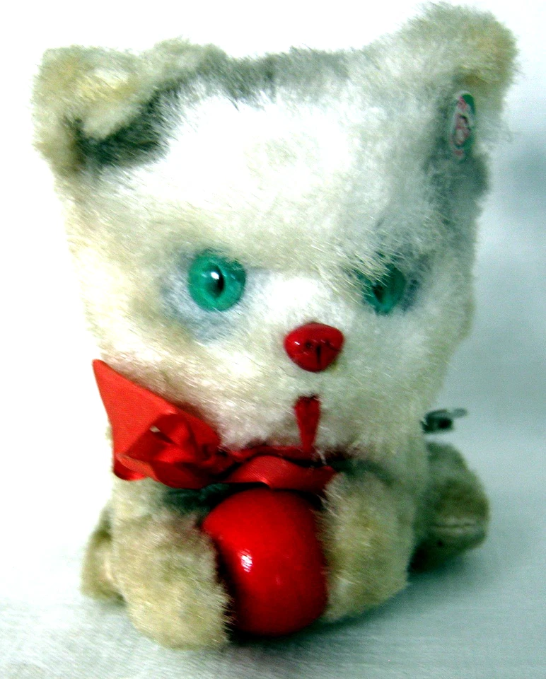 AUTOMATE CARL - CHAT ROULANT AVEC BALLE DES ANNÉES 5O - MADE IN WEST GERMANY - Photo 4/4